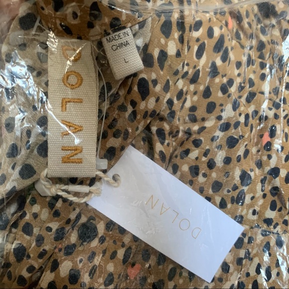 NWT Dolan Neela Cheetah Print Long Sleeve Jumpsuit - Picture 5 of 7
